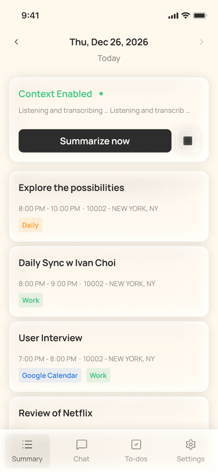 An image of Freelio's budget ui