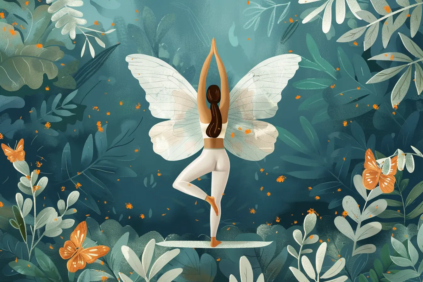 Yoga Butterfly Art