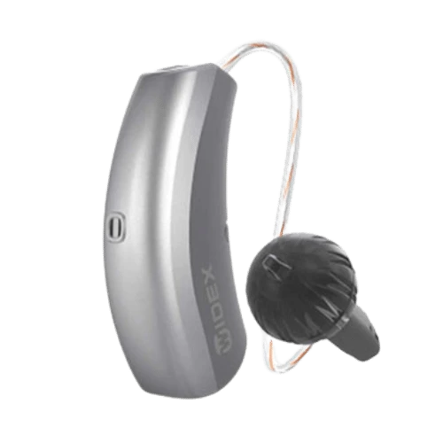 Appareil auditif Widex Moment 440 RIC 10 : haut de gamme, léger, adapté aux pertes auditives légères à sévères. Prenez RDV chez Audio Pour Tous.