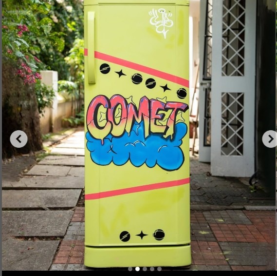 a custom collab with comet shoes and artwork by the craftsmen of visualeyez