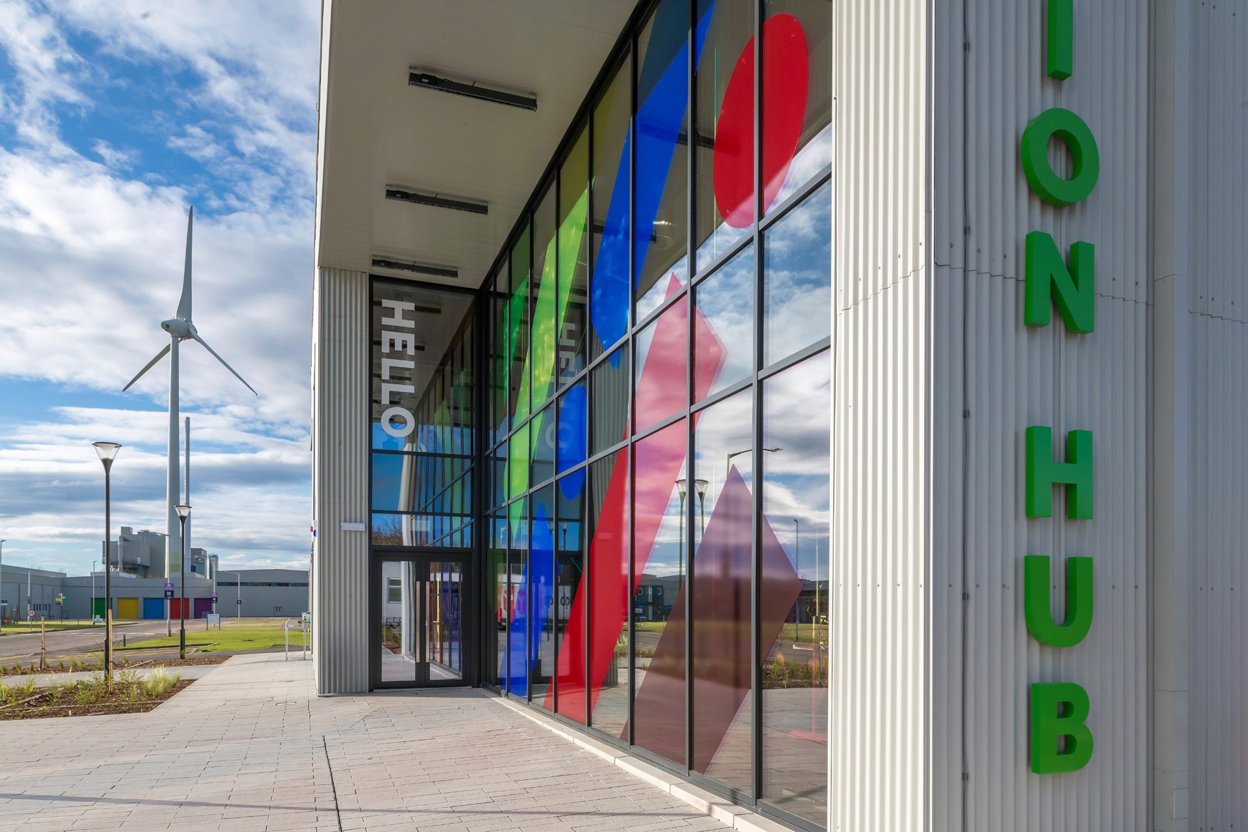 Dynamic picture of a cyclist riding downhill