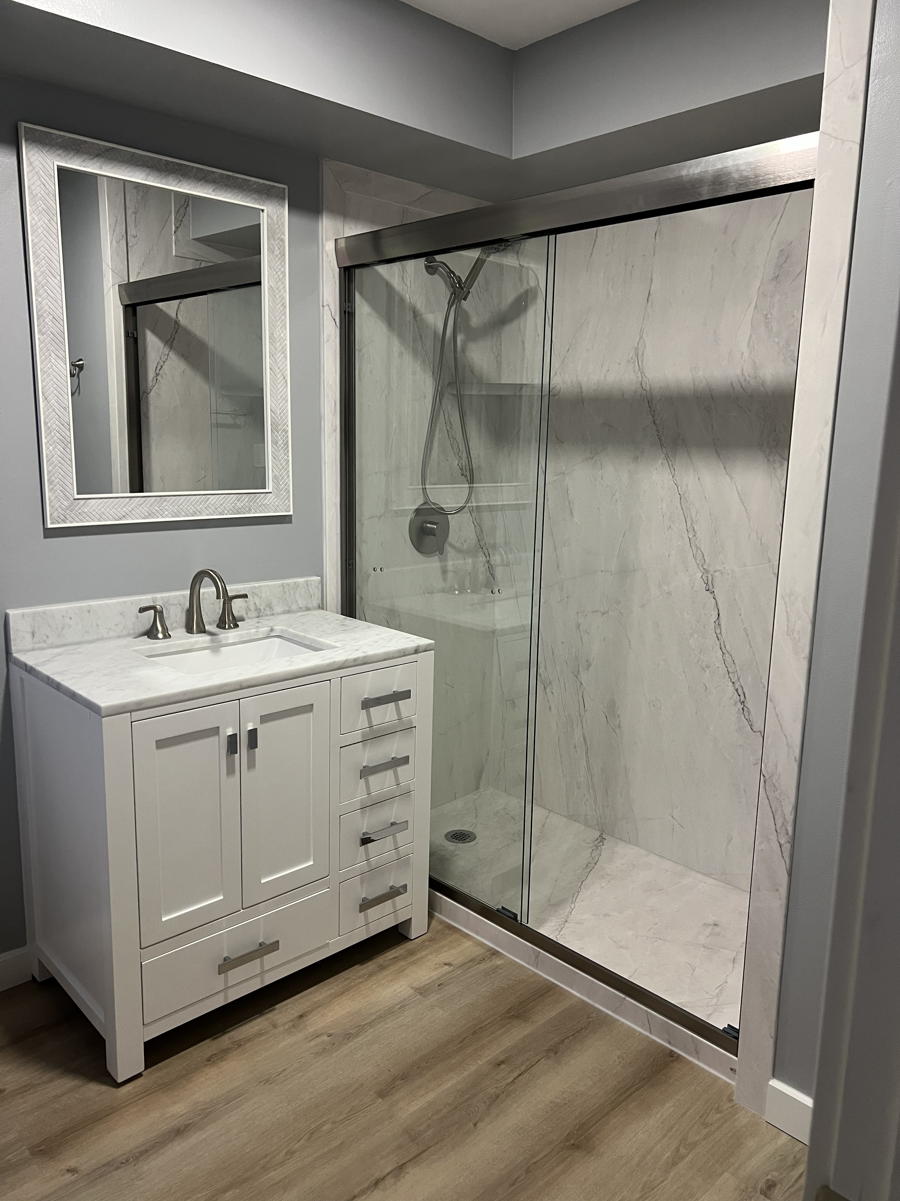 Bellevue Custom Walk In Shower Remodel