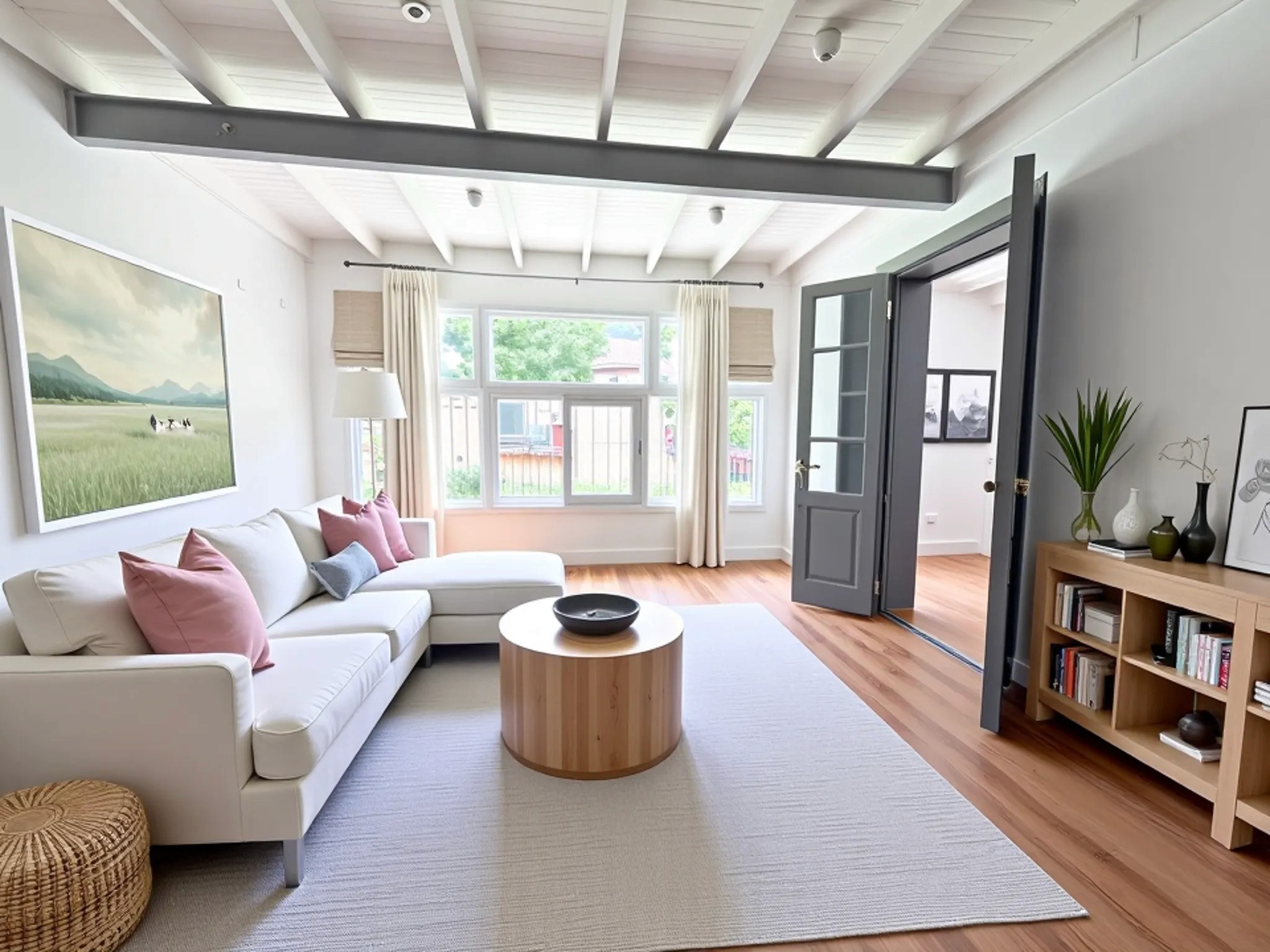 white and brown concrete building near green grass field during daytime