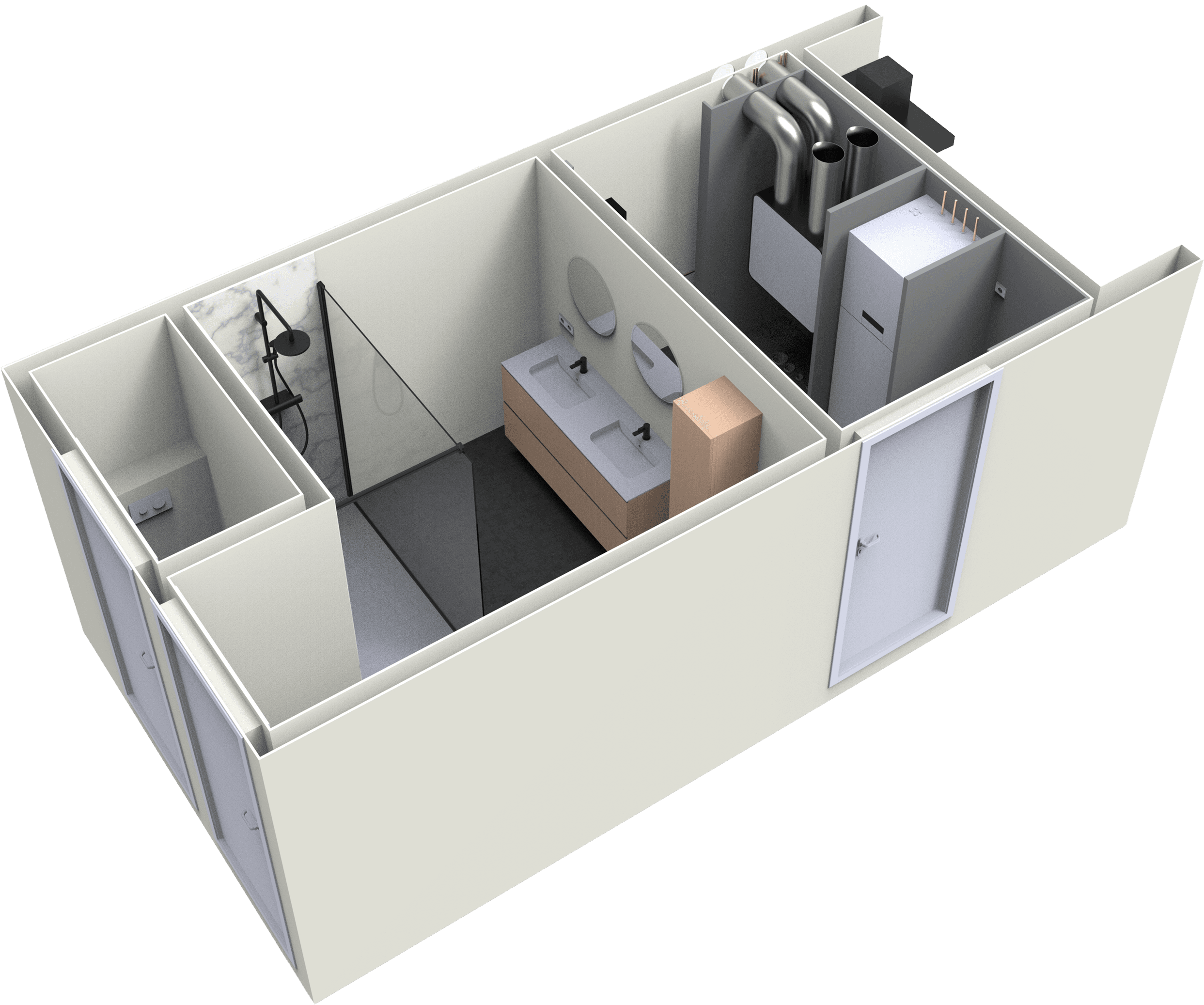 Een doorsnede van De Box.