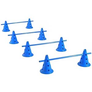 PawHut Set of 4 Dog Agility Hurdle Cone Set