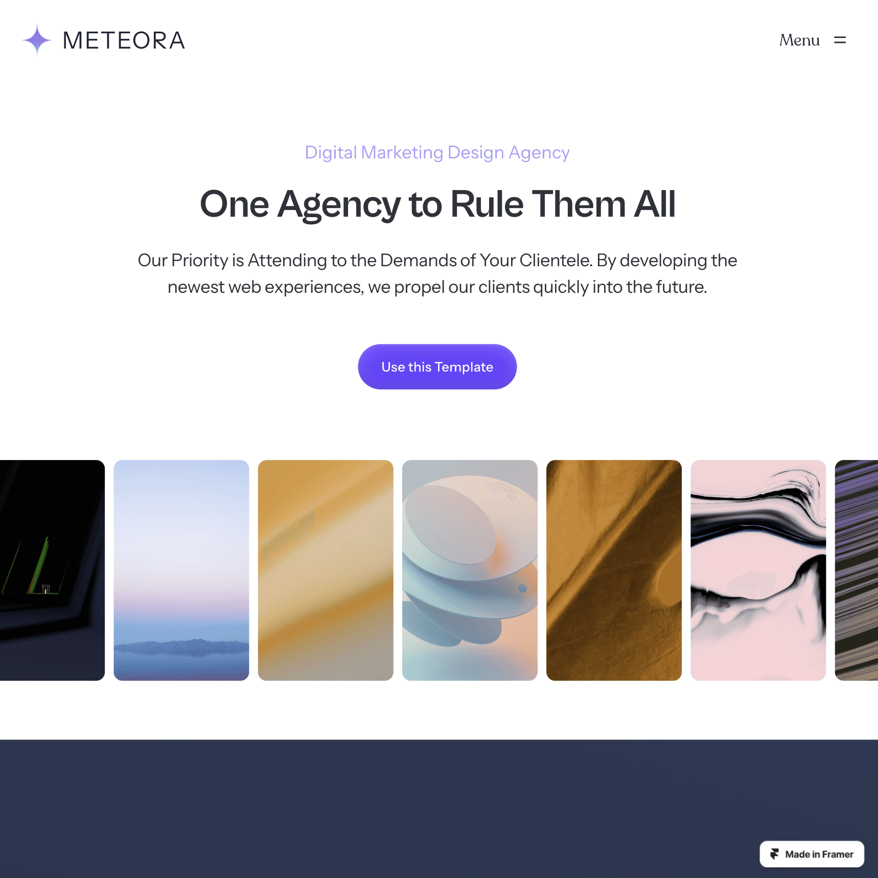 Meteora agency template