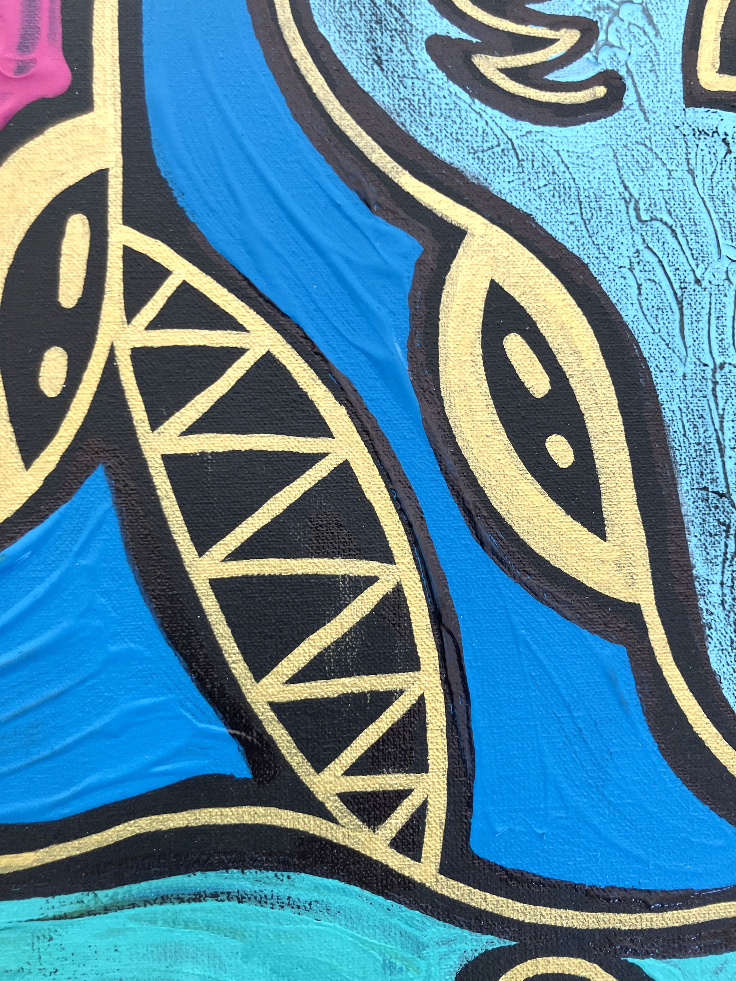 Pterodactyl's Electric Frenzy. Manta ray detail