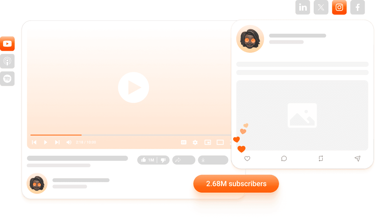 Remi content creation mockup