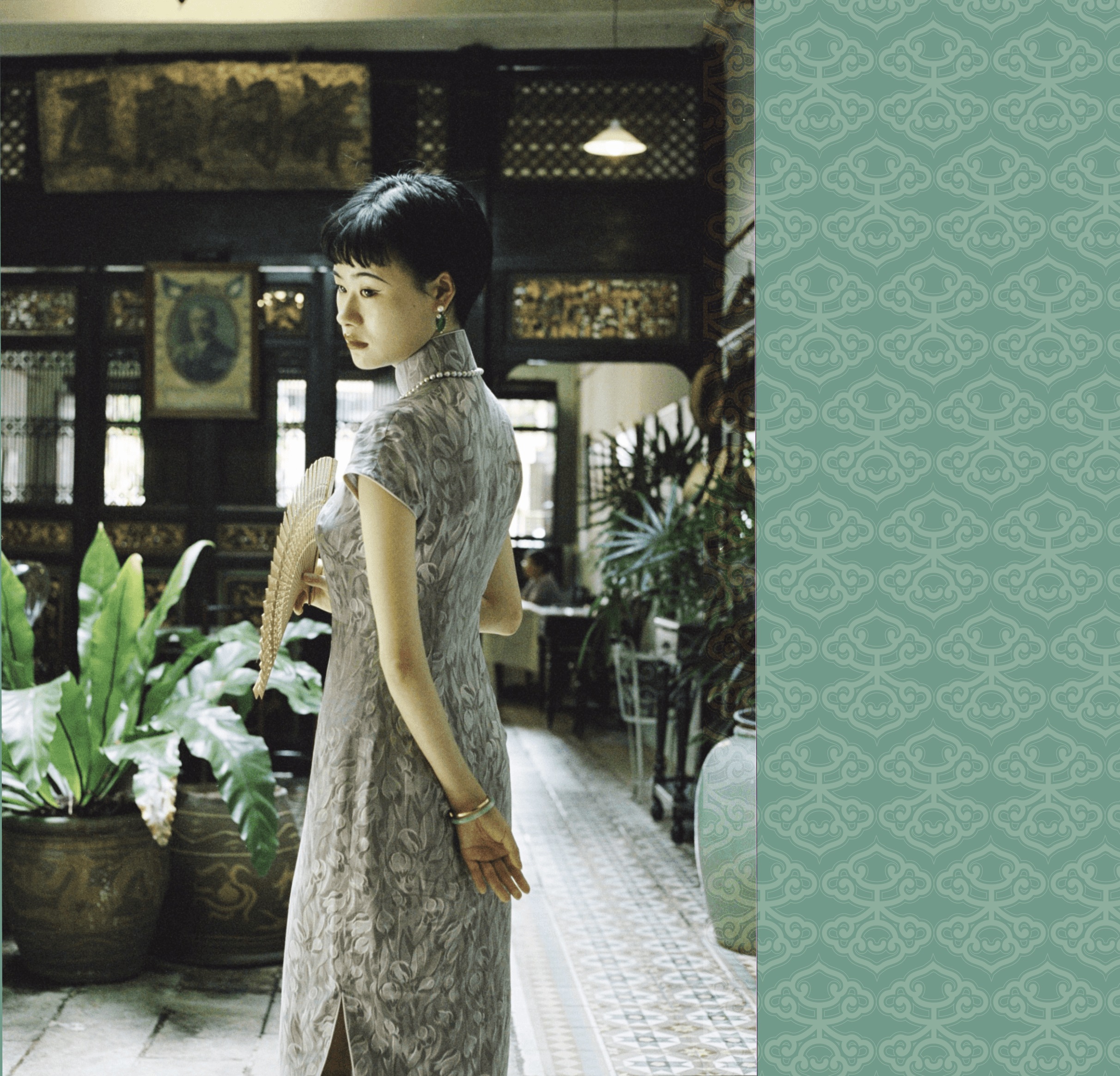 A scene of two ladies unfolding a floor mat