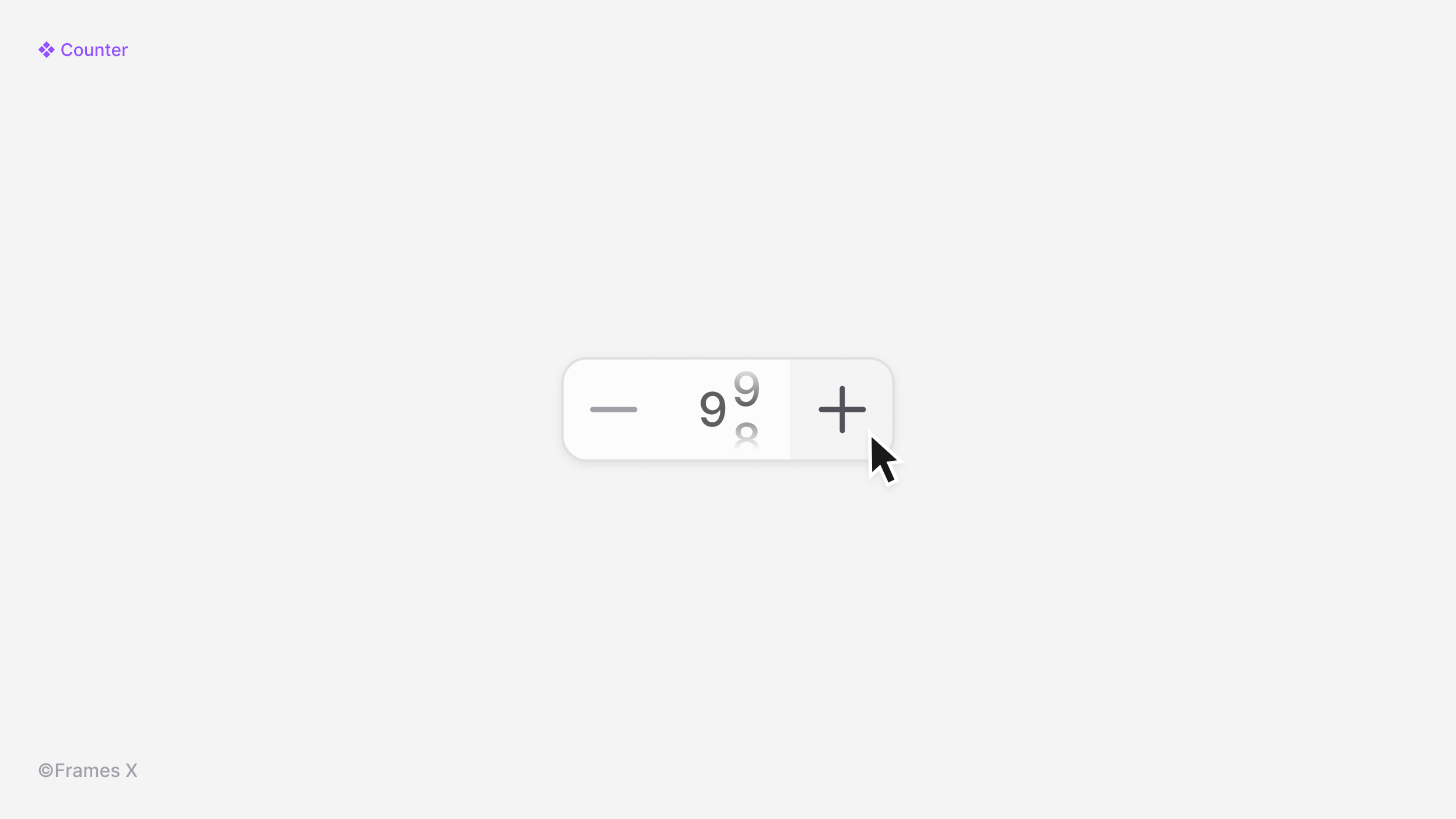 Interactive Counter UI component