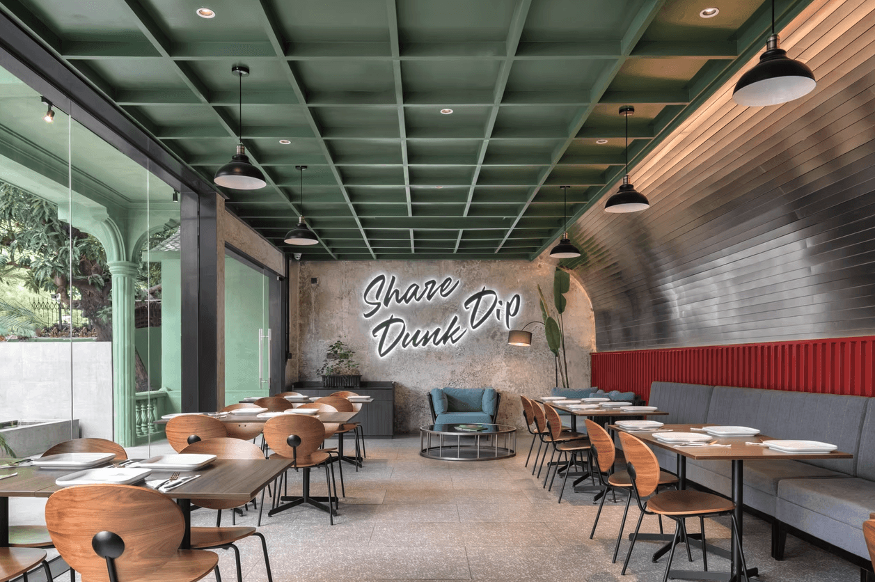 black office rolling chairs and table