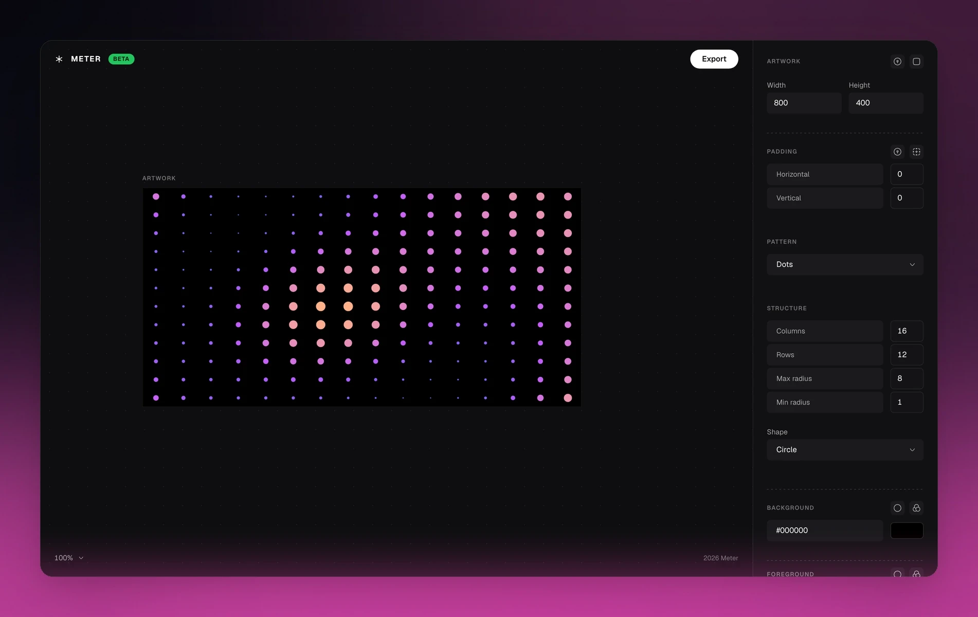 Meter Pattern generator