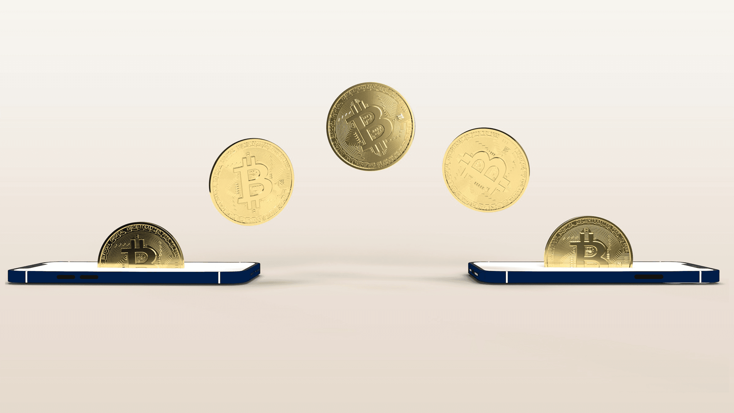 Bitcoin transfer between two mobile phones - On-Chain Transactions 
