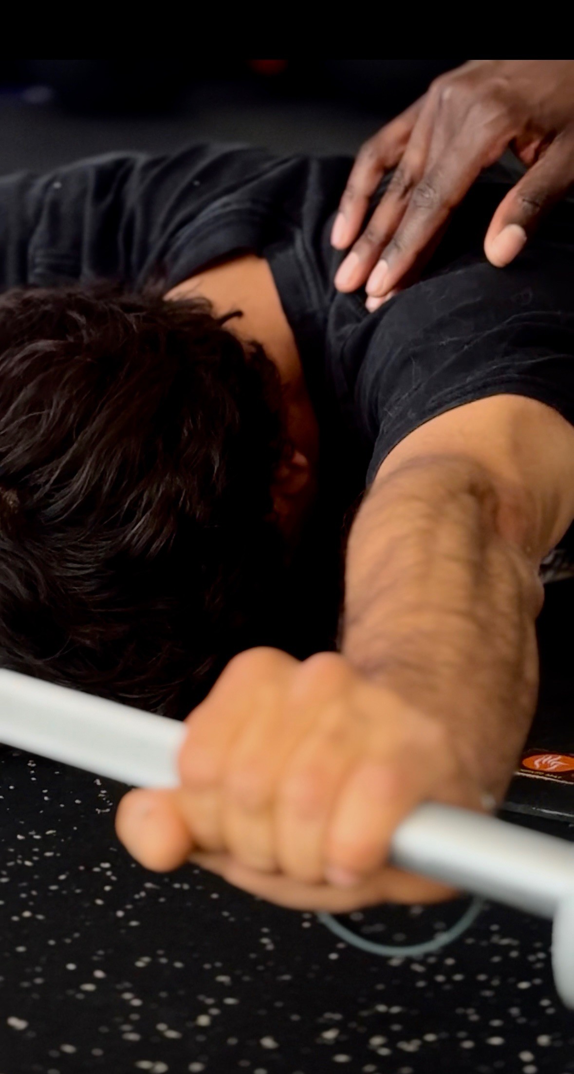 Concetrated triathlete grayscale