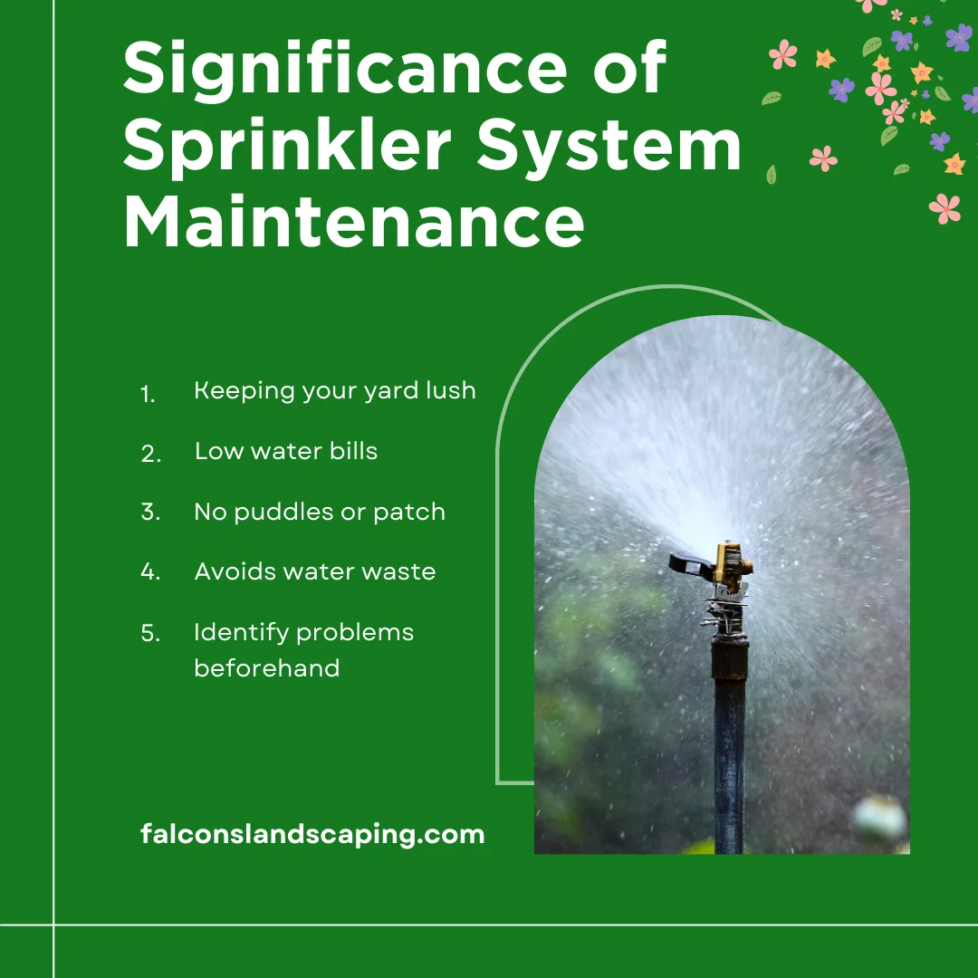 An infographic on the importance of sprinkler system maintenance