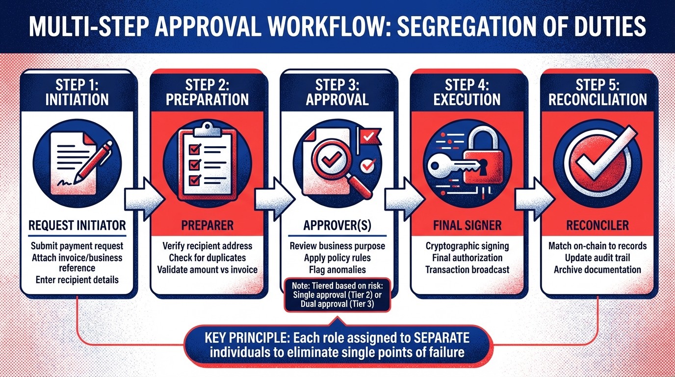 Multi-Step Treasury Approval Workflow: From Initiation to Execution