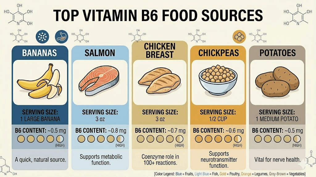 Best vitamin B6 pyridoxine food sources to eat while on semaglutide