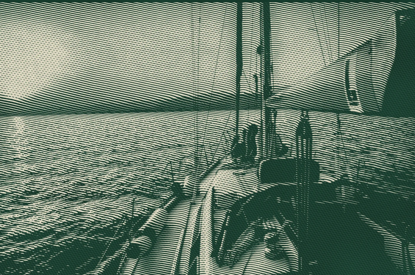 Engraved version of the sunset sail photo