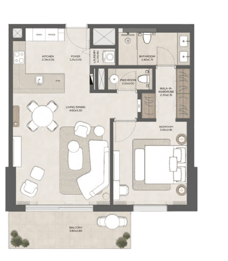 1 Bedroom Apartment