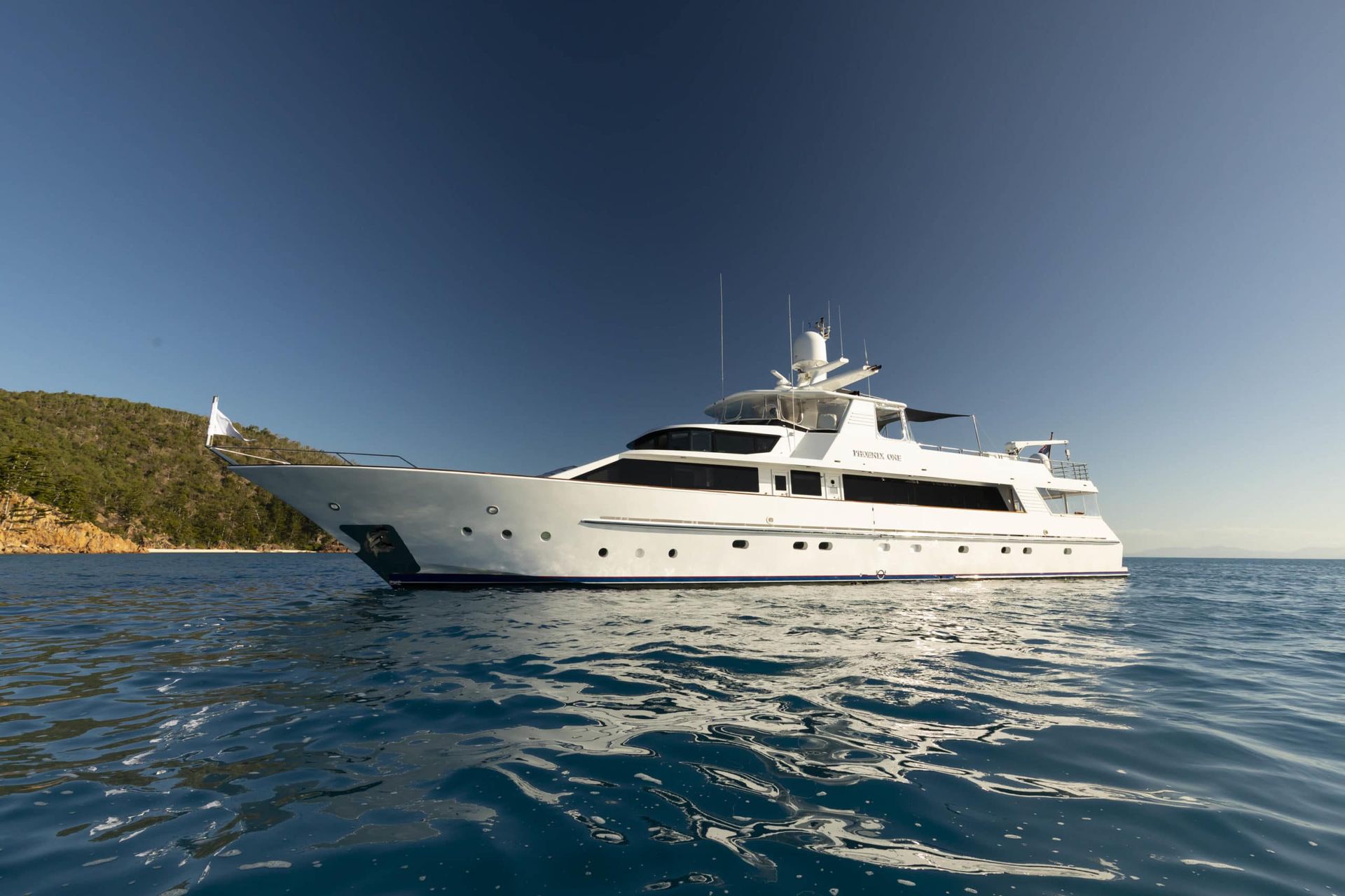 Luxury boats on the water