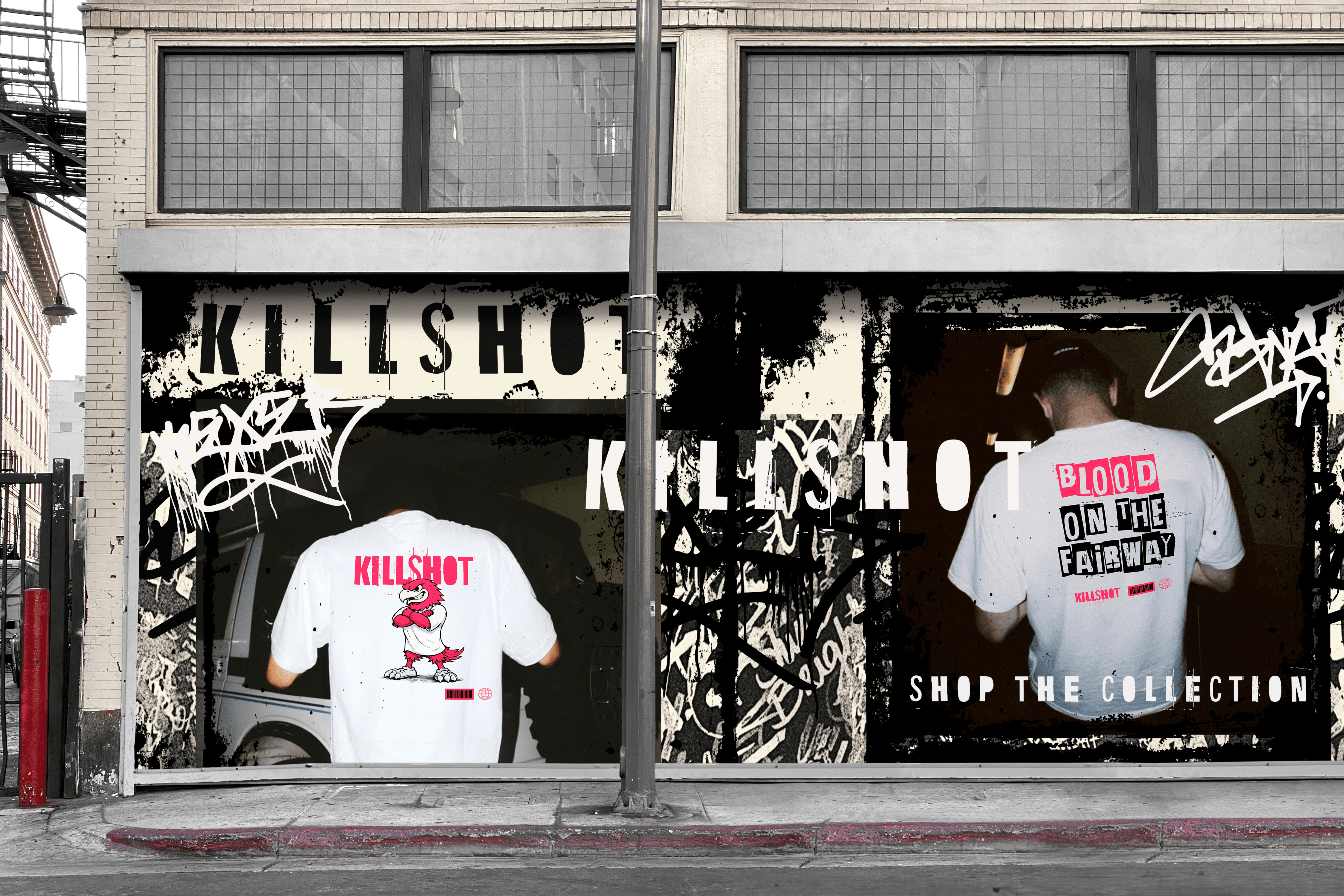 girl in killshot tee