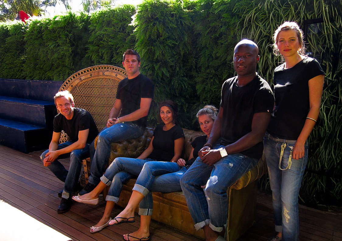 CATERISTIC team working at a fair for a fashion brand.