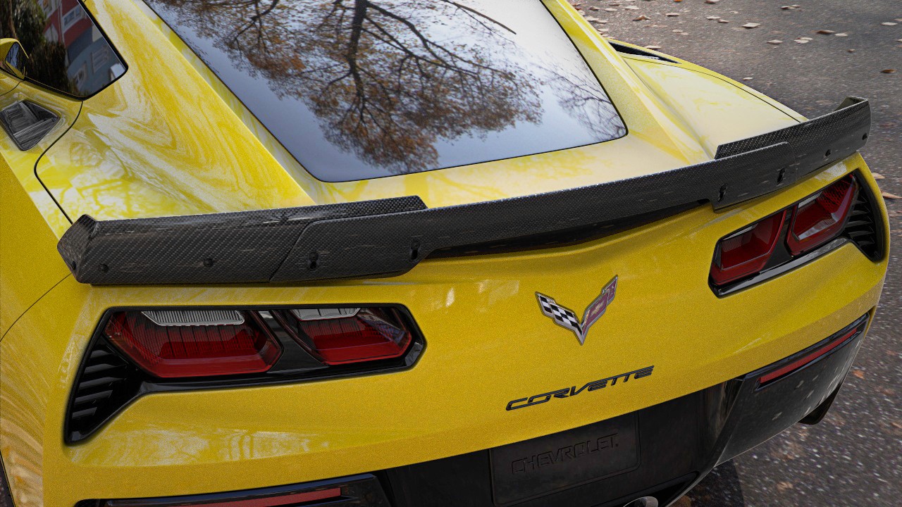 yellow-corvette-rear-render