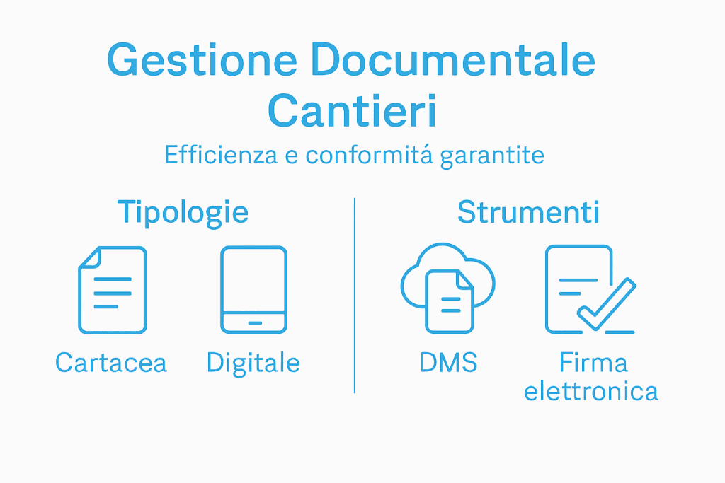 Infografica: come organizzare e gestire al meglio i documenti di cantiere