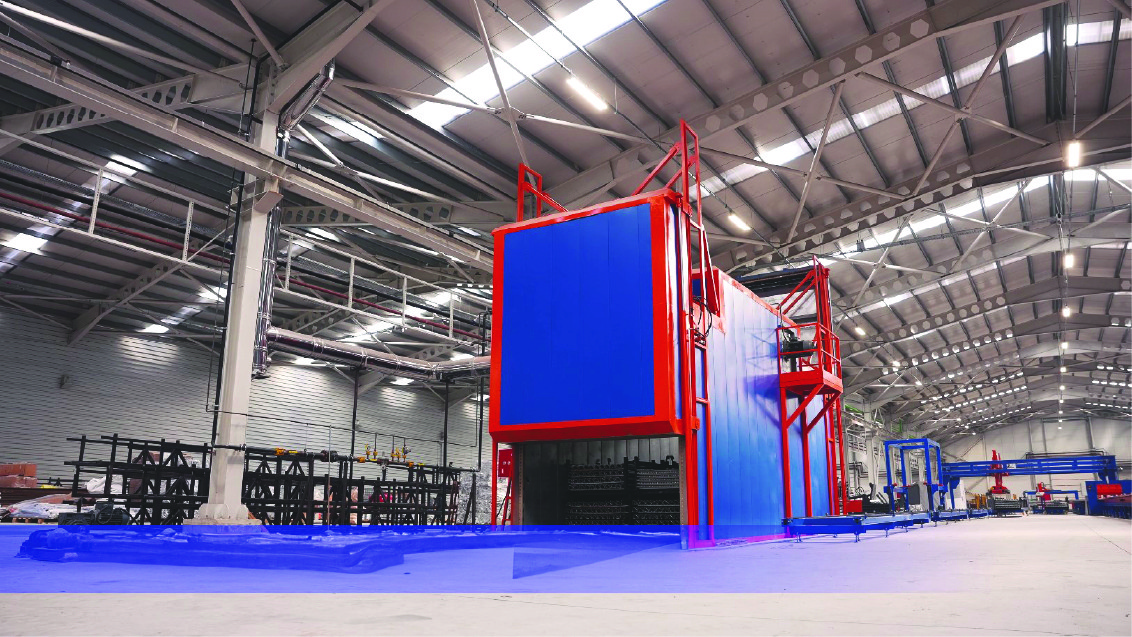 Two people sit across a table in a stylish room with red velvet walls and a large red pendant light. The mood is intimate and modern.