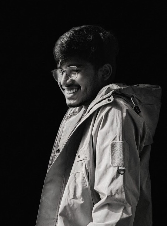 Portrait of portfolio creator – back view