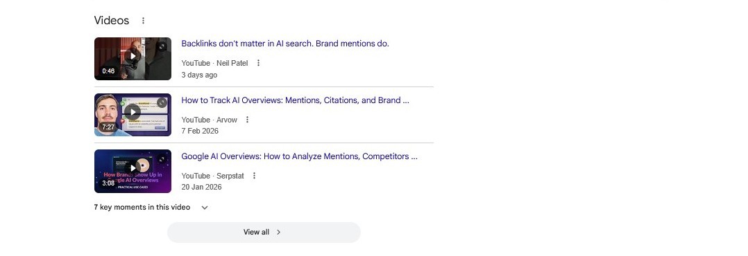 AI Overviews brand mentions