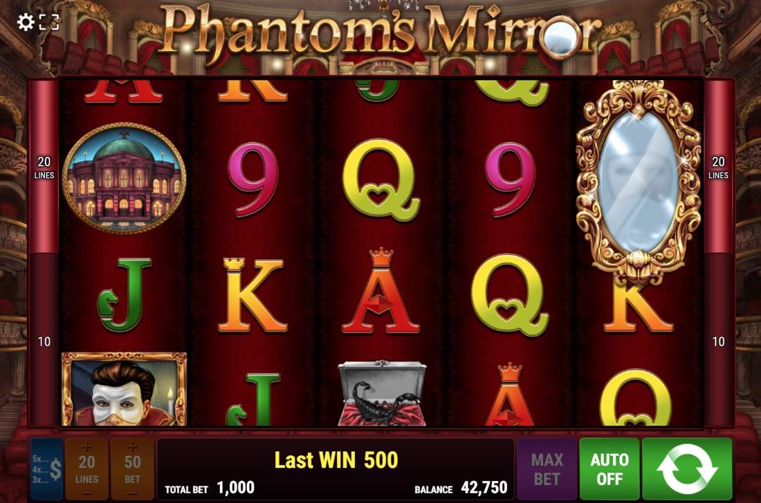 Phantom's Mirror — miroir Scatter visible sur la grille avec le Phantom Wild