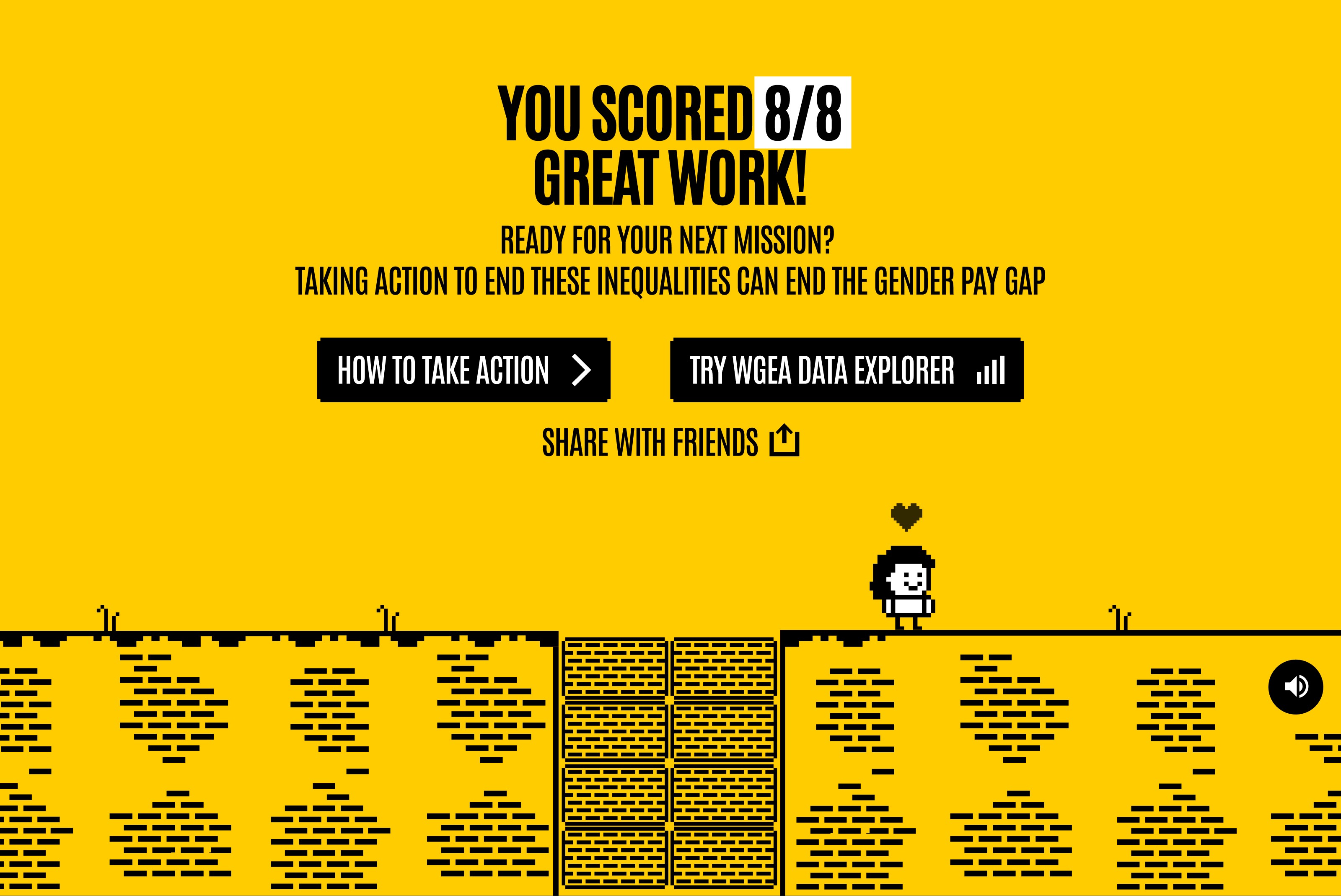 Ender the Gender Pay Gap score page