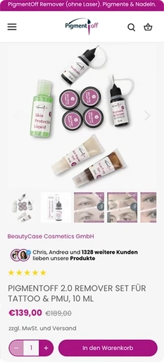 Screenshot von einem Shopify B2B Brand