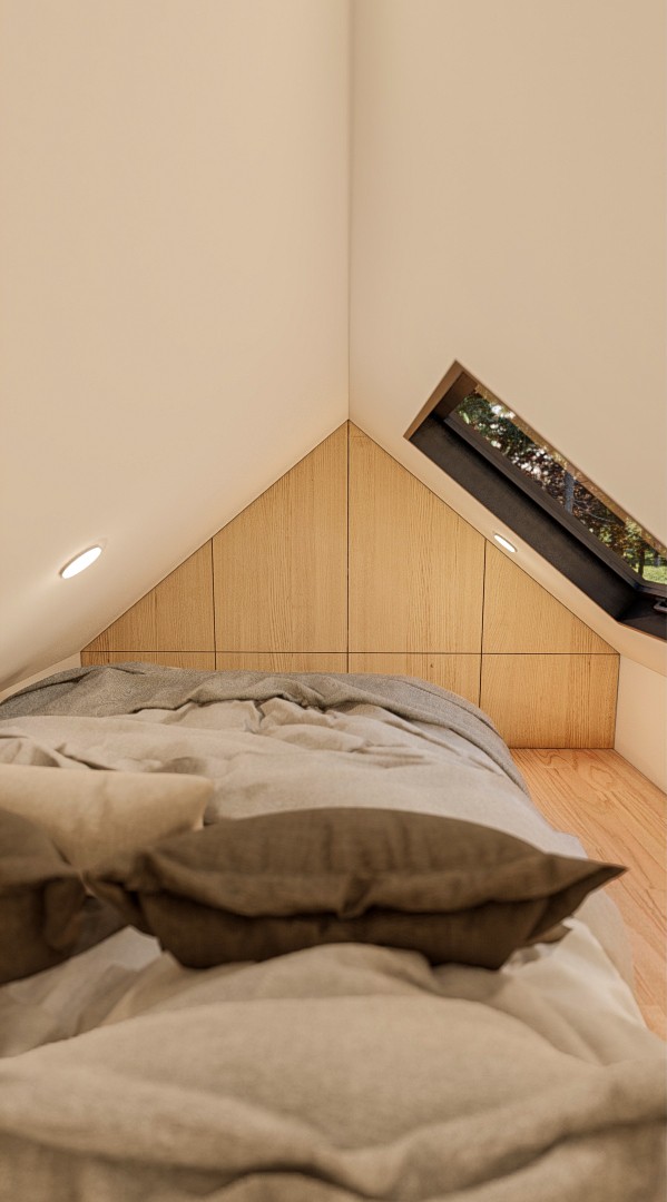 Tiny Haus 6m/20ft tiny house loft bedroom