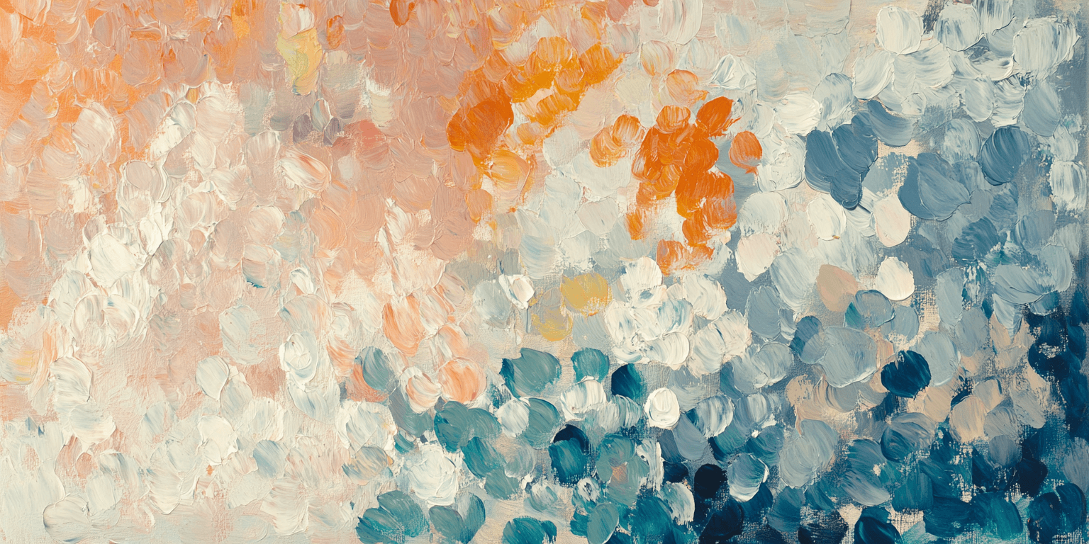 Painting of an acrylic texture