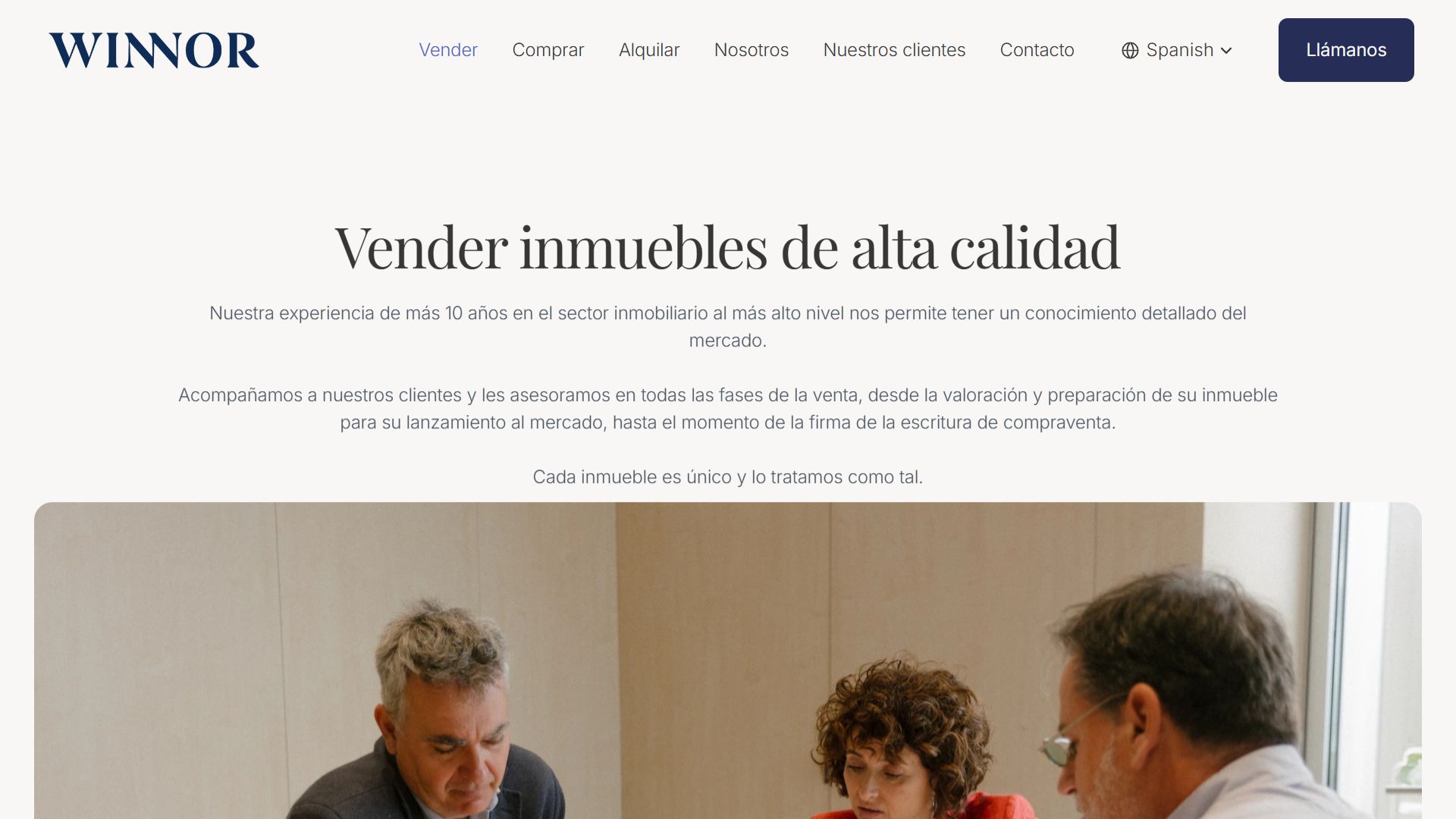 Sales page design for Winnor Created in Framer.