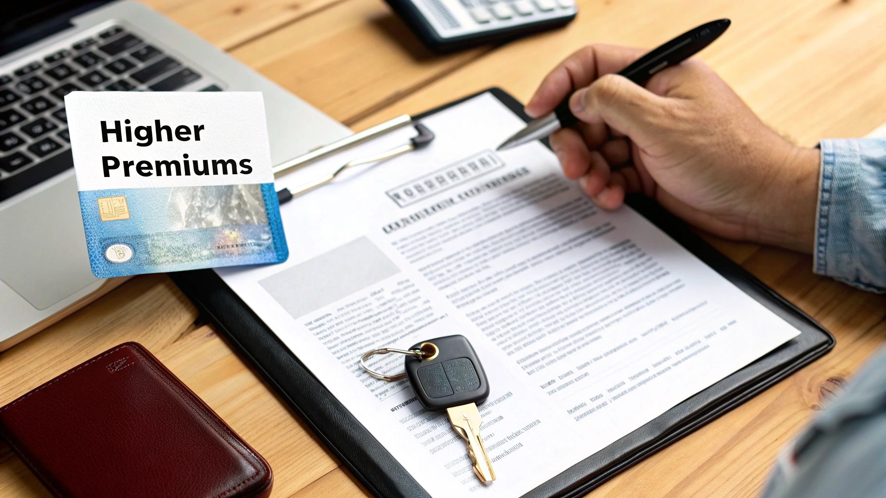 An attorney discussing options with a client in a professional office.
