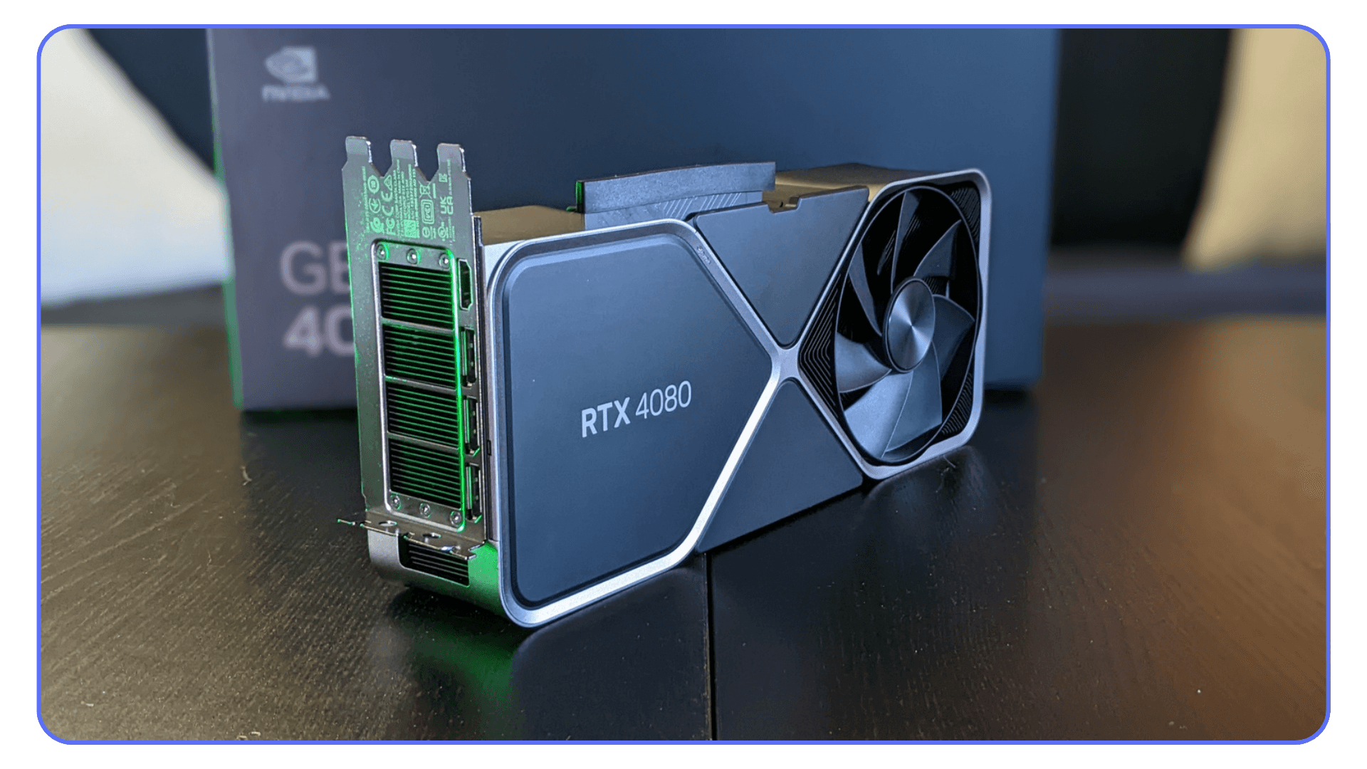 NVIDIA RTX 4080 graphics card shown as a mid-to-high tier GPU option for Twinmotion