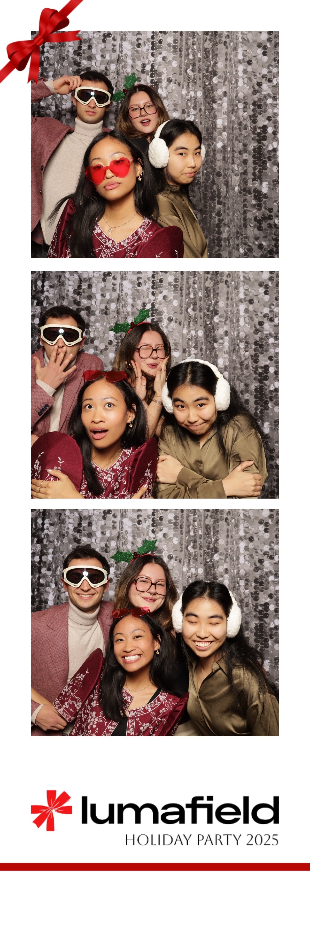 Holiday photo strip created by Such Fun Photo Booth
