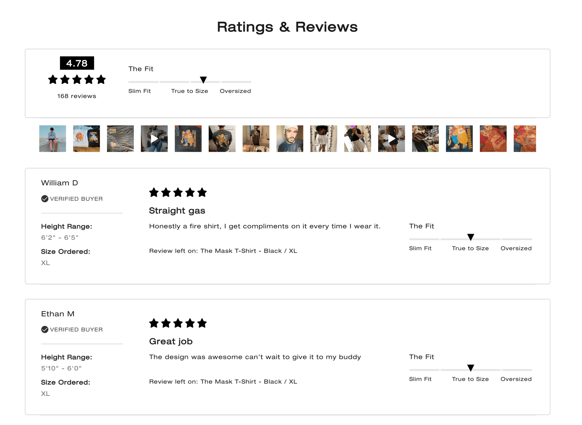 The Mask T-Shirt reviews on Catori Clothing - desktop view