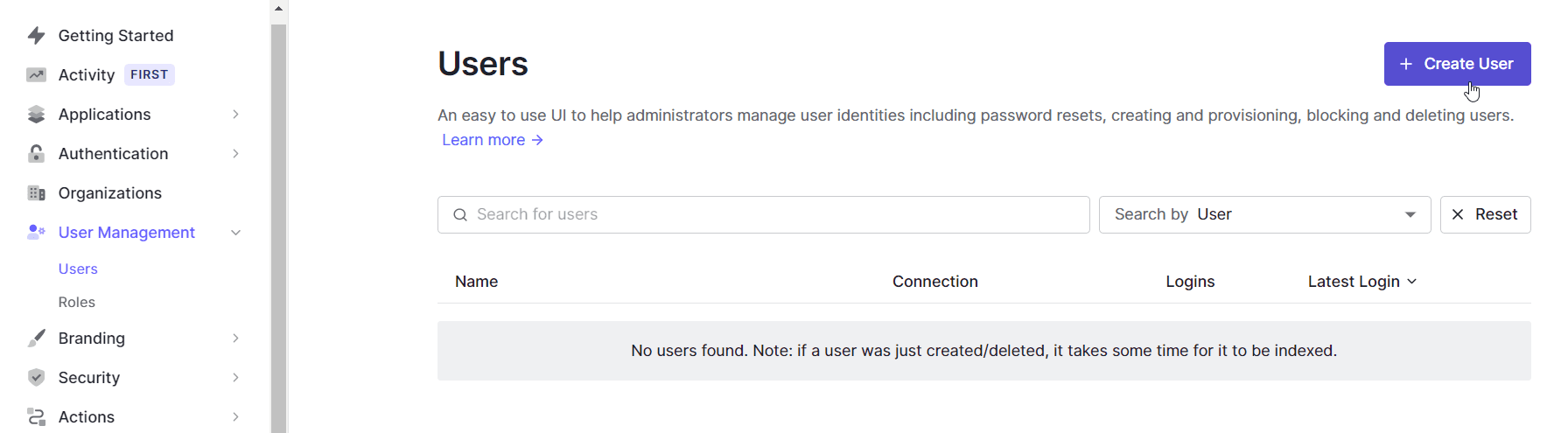 create user