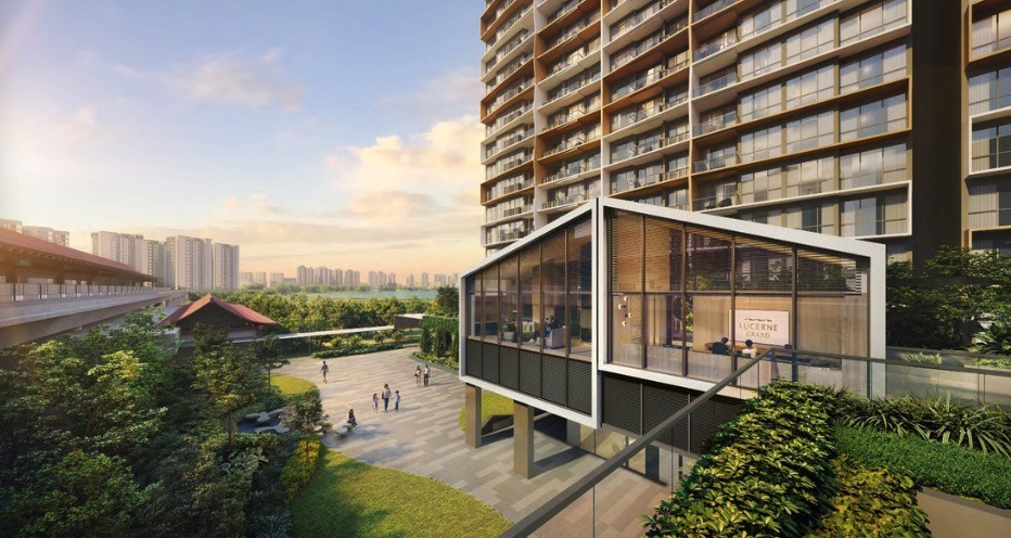 Artist’s impression of Lucerne Grand beside Lakeside MRT