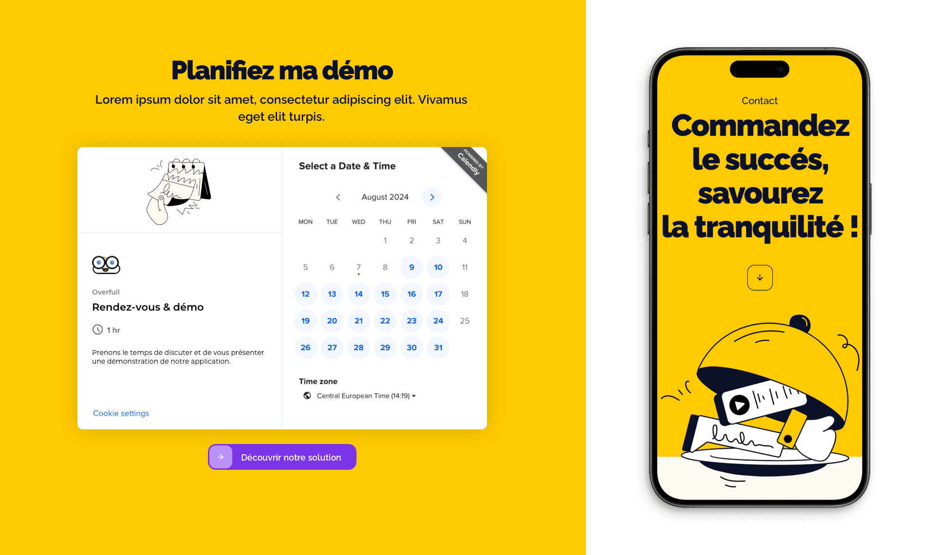 Book an appointment prototype and iphone mockup