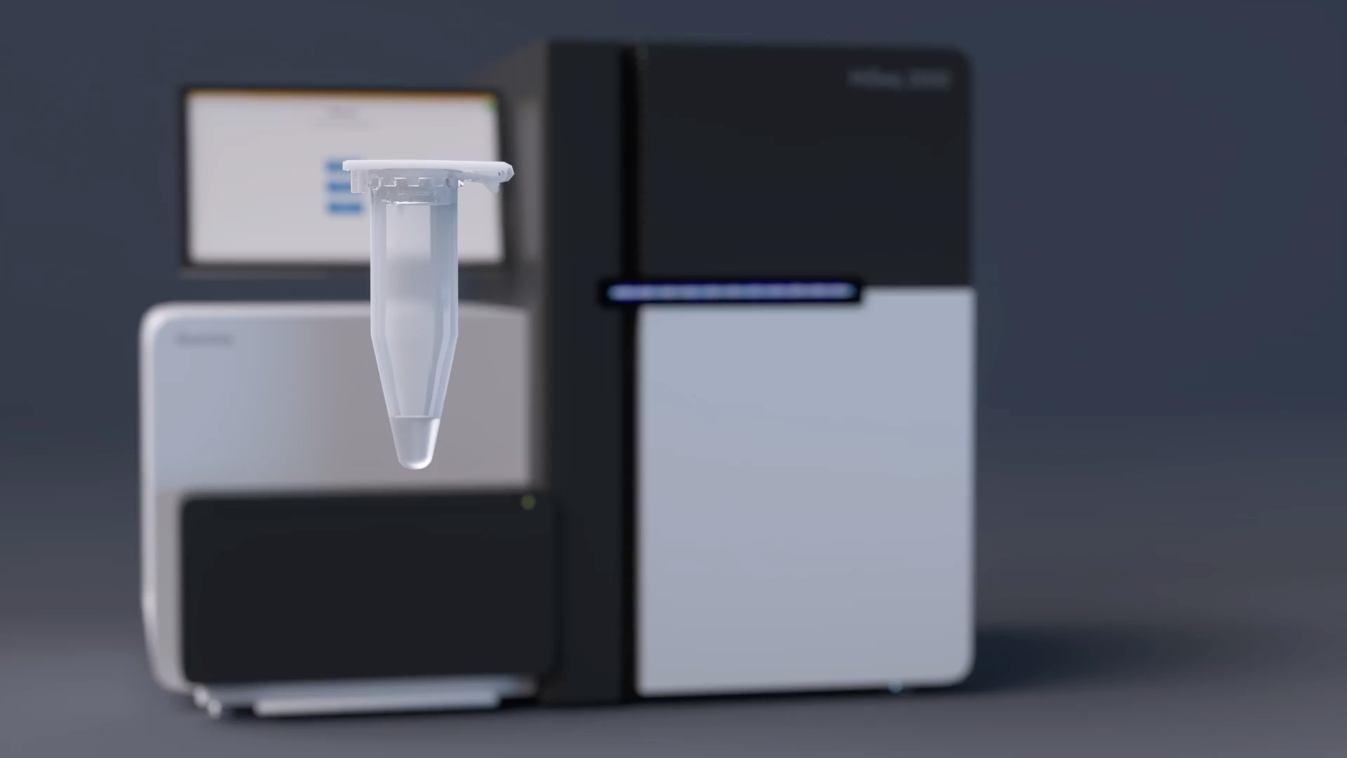 3D render of tumor and normal cells