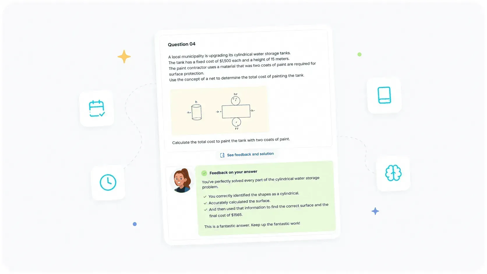 Research-based AI math lessons aligned with school curriculum and educational standards.