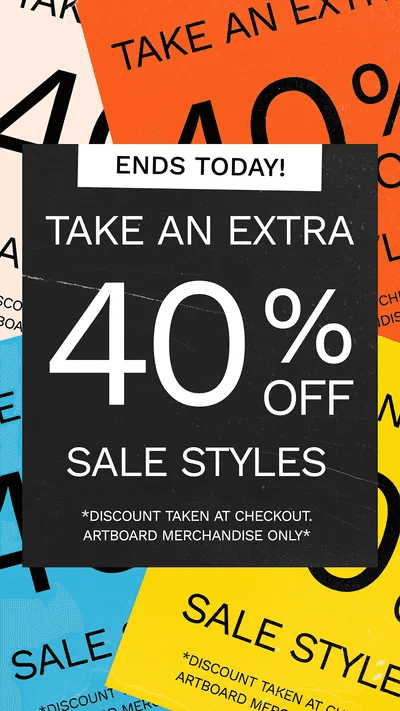 Animated Sticker Sale Promotion Instagram Story Template