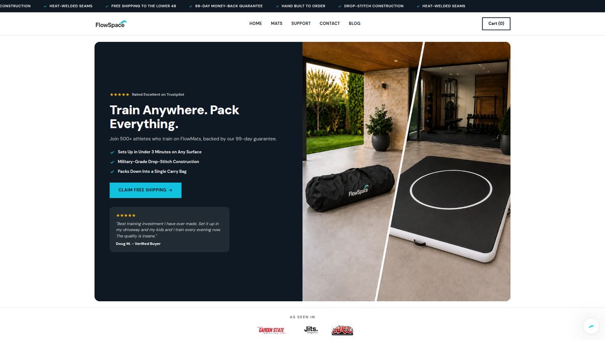 Flowspace Mats website