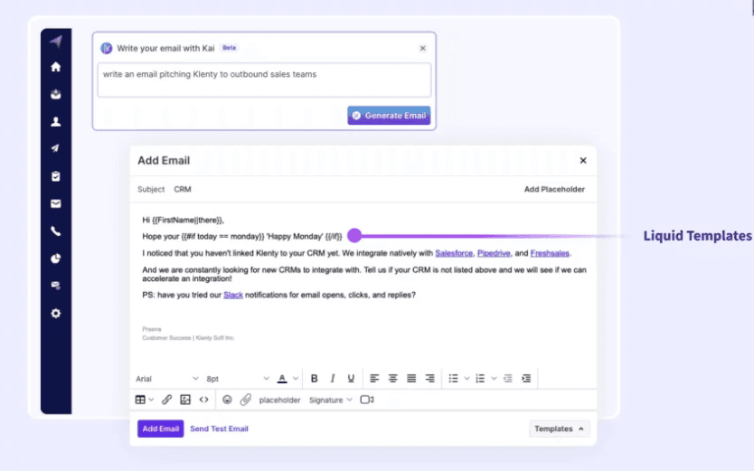 Email Outreach Features