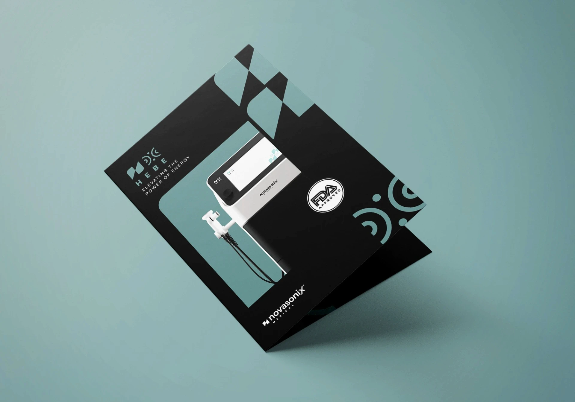 Freelance graphic designer Barcelona: Novasonix brochure & packaging design.